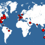 World map showing where SapphireTrend is used