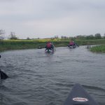 Canoes on the water