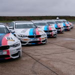 A row of BMW M4 cars