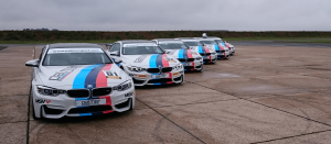 A row of BMW M4 cars