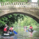 Rowing down the river